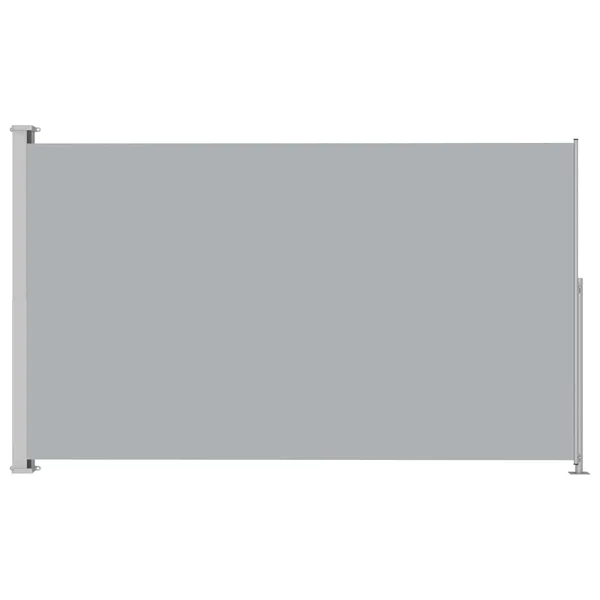 vidaXL Patio Retractable Side Awning 86.6x22x118.1x22 Black