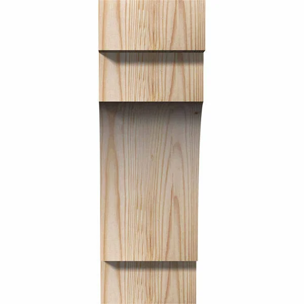 6x22W x 10x22D x 18x22H Mediterranean Rough Sawn Corbel - Douglas Fir