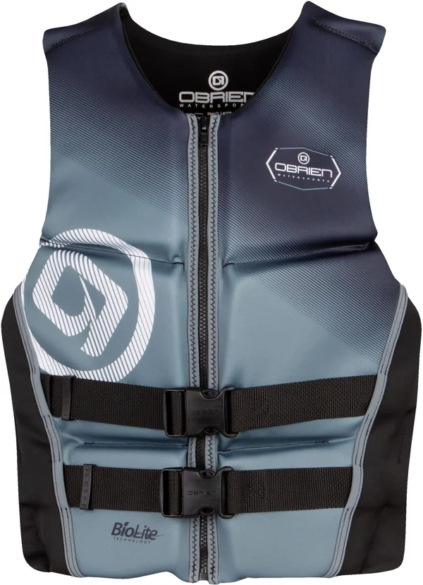 O&Brien Men's Flex V-Back Neoprene Life Vest, XXL, Gray