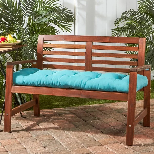 Greendale Home Fashions Outdoor 51-inch Bench CUSHION, Teal