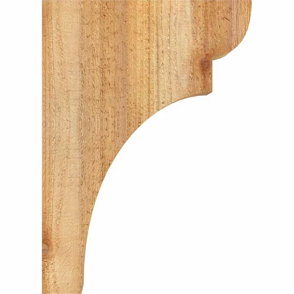 4x22W x 10x22D x 26x22H Yorktown Rough Sawn Corbel, Western Red Cedar