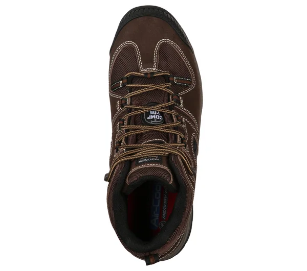 Skechers Men's Work Monter Comp Toe Boot, Dark Brown