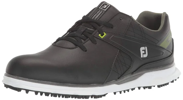 FootJoy Men's Pro|SL Spikeless Golf Shoes Size 9, Black/Lime