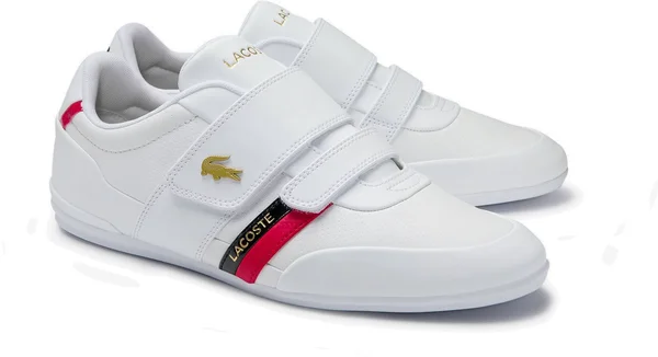 Lacoste Misano Strap 0120 1 Men's Shoes White/Red : 9 M
