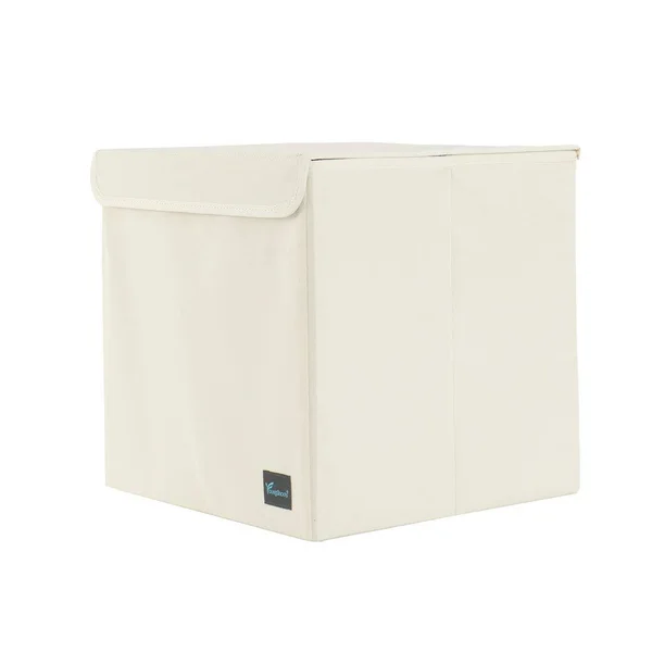 Piccocasa Storage Bin with Lid - Storage Cube Basket for Home Organizer, Collapsible Closet Bin Containers for Shelves, 13x13.6x13