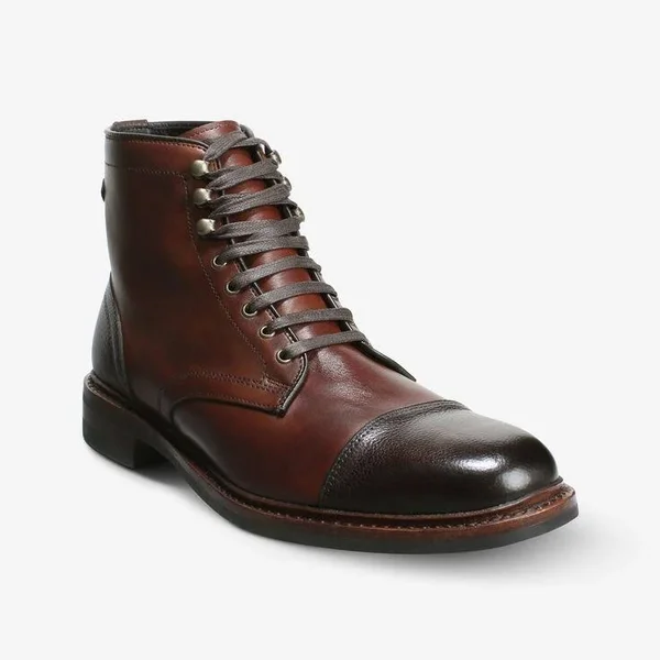 Allen Edmonds Landon Cap-Toe Boot - Chili/Brown