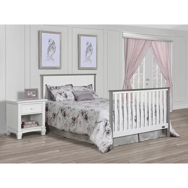 Dream on Me Alexa II 5 in 1 Convertible Crib - Silver