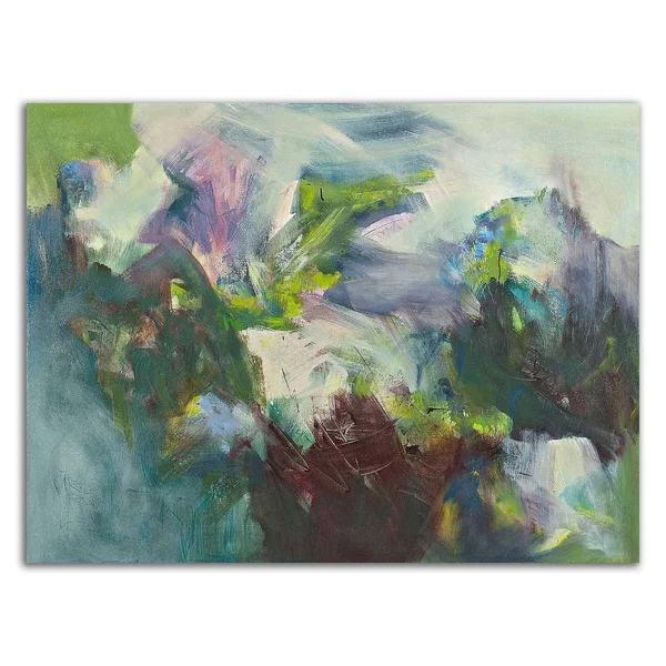 Tangletown Fine Art 14x22 x 18x22 en Verde by Emilia Arana Print on Canvas