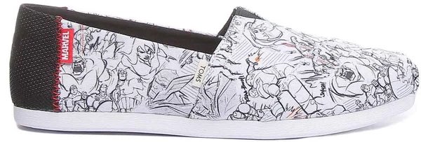Toms White Marvel Concept Art Print Women's Classics