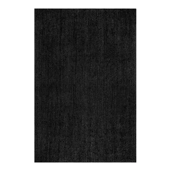 nuLOOM Rigo Hand Woven Jute Runner Rug, 2& 6x22 x 6&, Black
