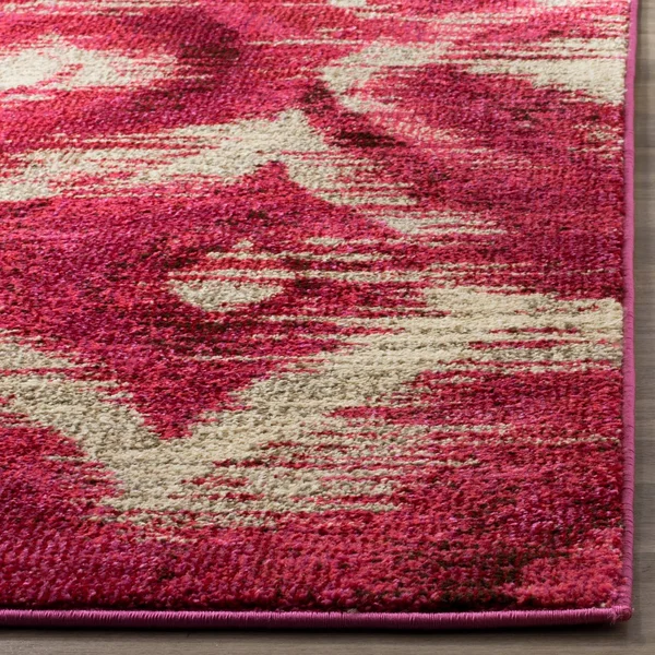 Safavieh Monaco MNC242D Fuchsia - Cream Rug 6&7x22 x 6&7x22 Round