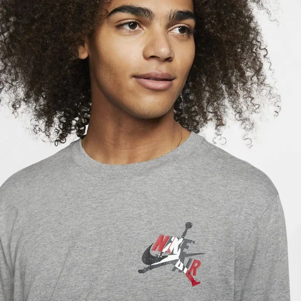 Jordan Jumpman Classics Men's Long-Sleeve T-Shirt Size 2XL (Carbon Heather) CT6747-091