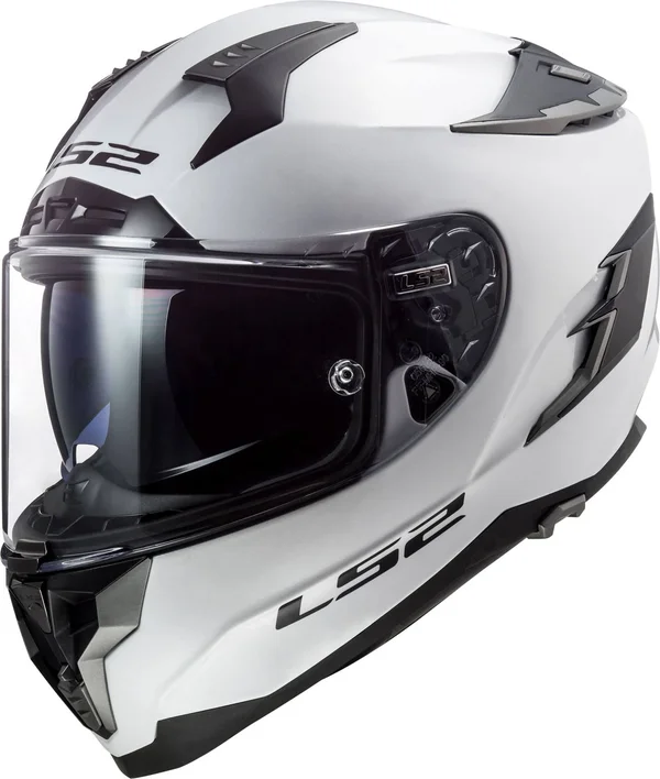 LS2 FF327 Challenger Solid Helmet - White, Size S