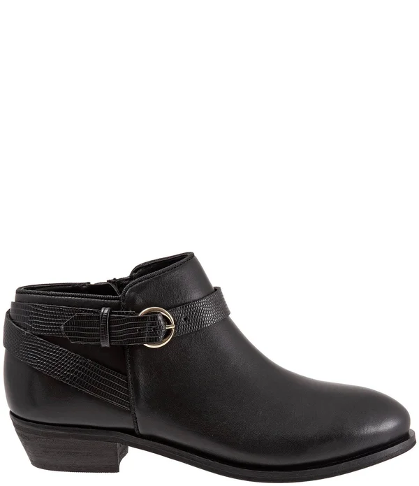 Women's SoftWalk Raven Bootie, Size: 7.5, Brown