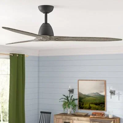 60x22 Sherwood 3 - Blade Standard Ceiling Fan with Remote Control