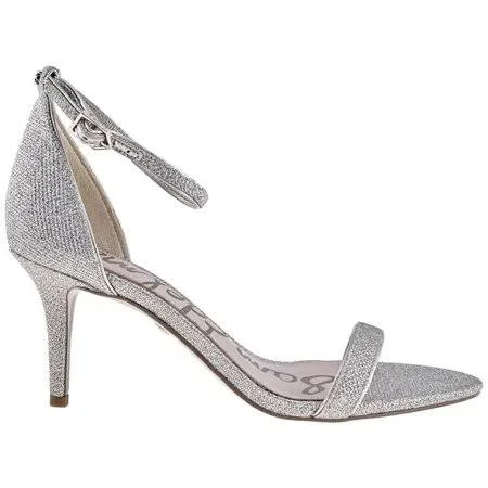 Sam Edelman Ladies Linen Sandal 1Band Glam Mesh - Women's, Size: 7.5, Silver