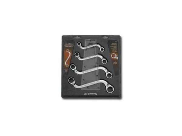 GearWrench 85399 - 4 pc. SAE S Shape Reversible Ratcheting Wrench Set