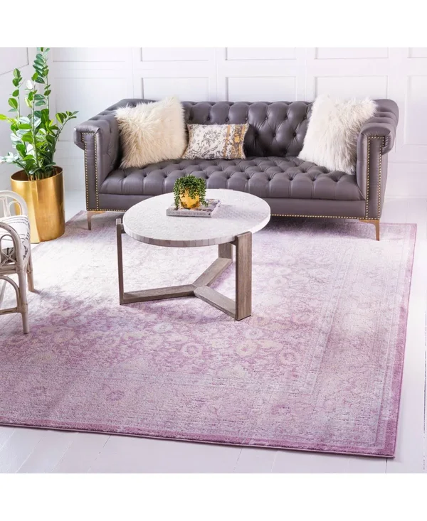 Unique Loom Birch Leila Rug - 8& 0 x 8& 0, Square