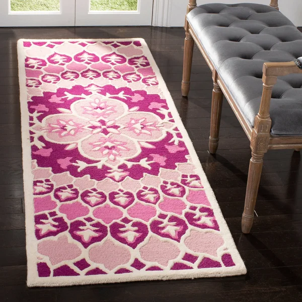Safavieh 5& x 5& Round Bellagio BLG610A Pink Ivory Rug