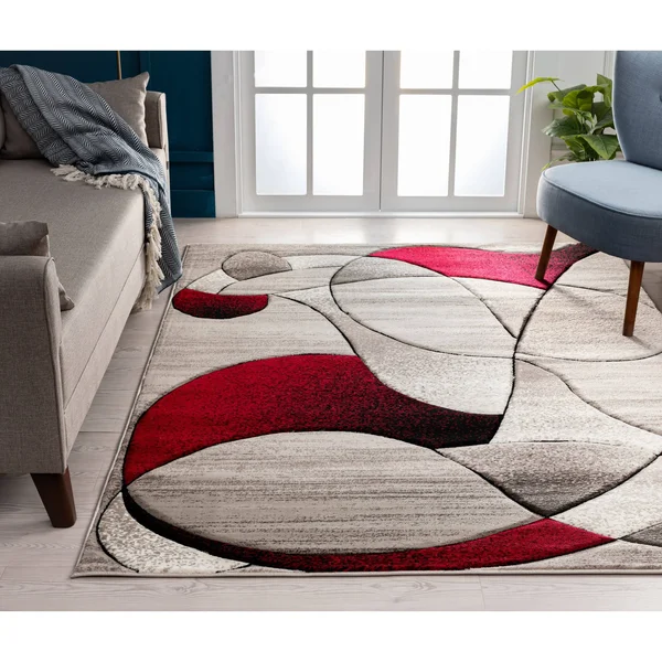 Rhodes Collection Abstract Designed Area Rug - 2'8'' x 8'1'' - Mint Green