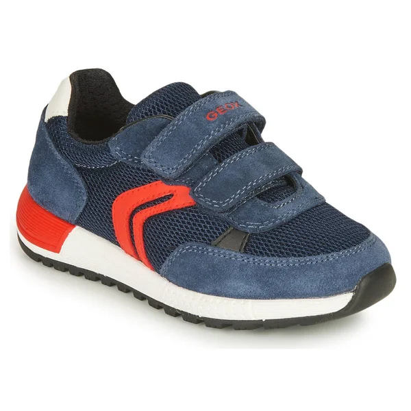 Geox Shoes Alben Boy Navy and Red - Size 10.5