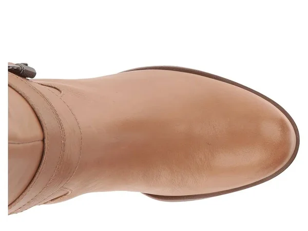 Naturalizer Dev Womens Wide Calf Leather Riding Boots, Oatmeal Leather