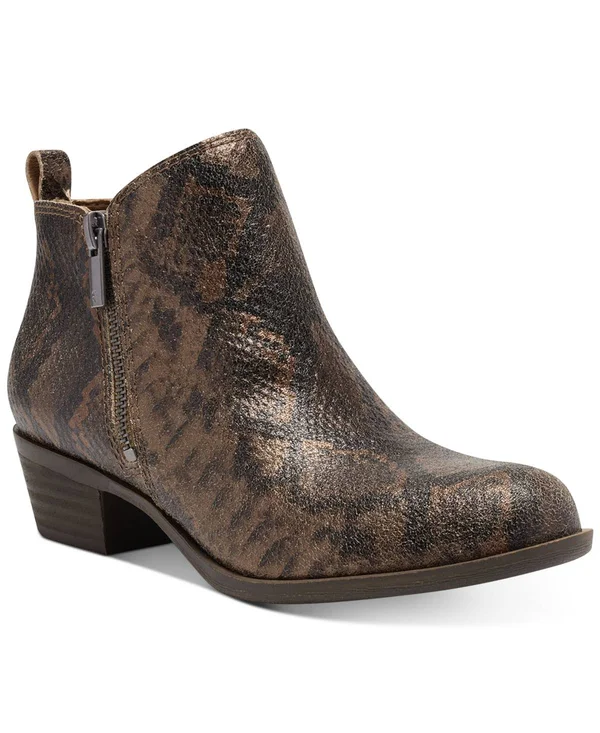 Women's Lucky Brand Basel Bootie, Size 8 M - Brown
