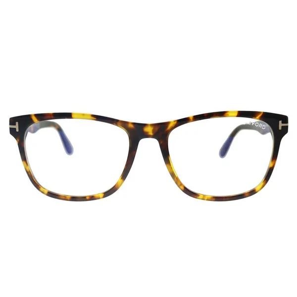 Tom Ford FT5662 B Eyeglasses 056 Shiny Vintage Havana/ Blue Block Lenses