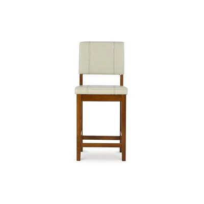 Lechner Bar & Counter Stool Millwood Pines Seat Height: Counter Stool (24x22 Seat Height), Seat Color: Cream