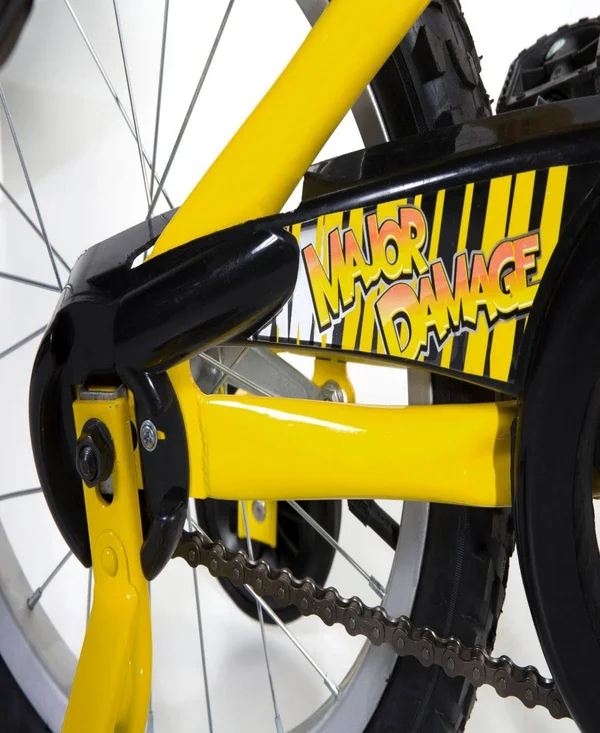 Magna 16-in Major Damage Bike - Boys (Black/Yellow)