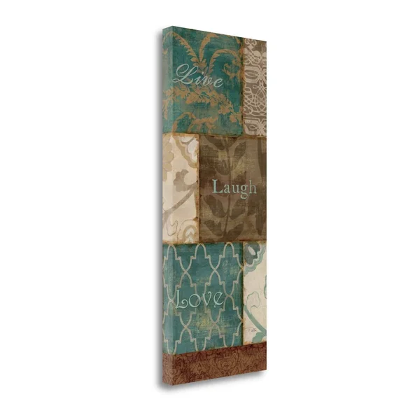 Tangletown Fine Art 'Live Laugh Love' by Pela Graphic Art on Wrapped Canvas