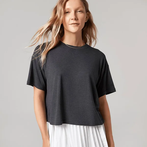 Allbirds Women's TrinoXO Tee - Relaxed Fit, Natural Grey, Size XXL