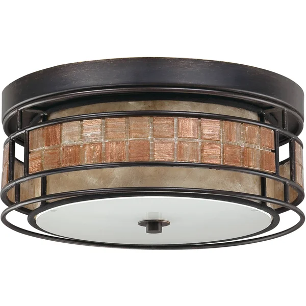 Quoizel MCLG1612RC Laguna Flush Mount Light - Renaissance Copper