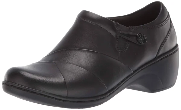 Clarks Women's Channing Ann Slip on Black Combi 7
