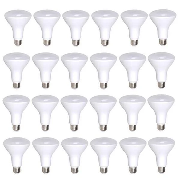 Simply Conserve LED Light Bulbs - 8W (65w Equiv) Dimmable R30, Warm White, Quick Install 24-Count Contractor Pack