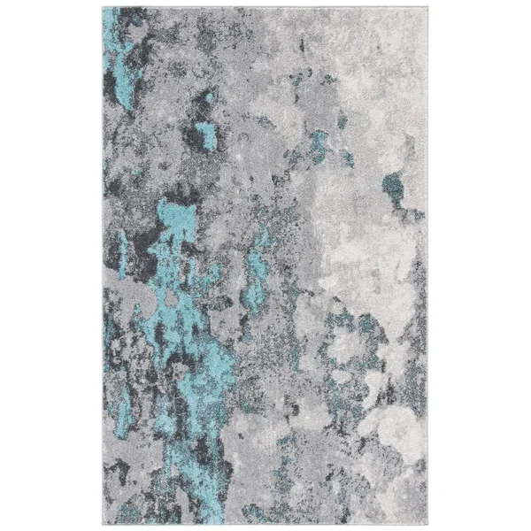 Safavieh Adirondack Rug Collection ADR134K - Turquoise - Grey - 6& x 9&