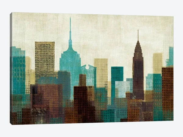 Michael Mullan Canvas Wall Decor Prints - Summer in The City I