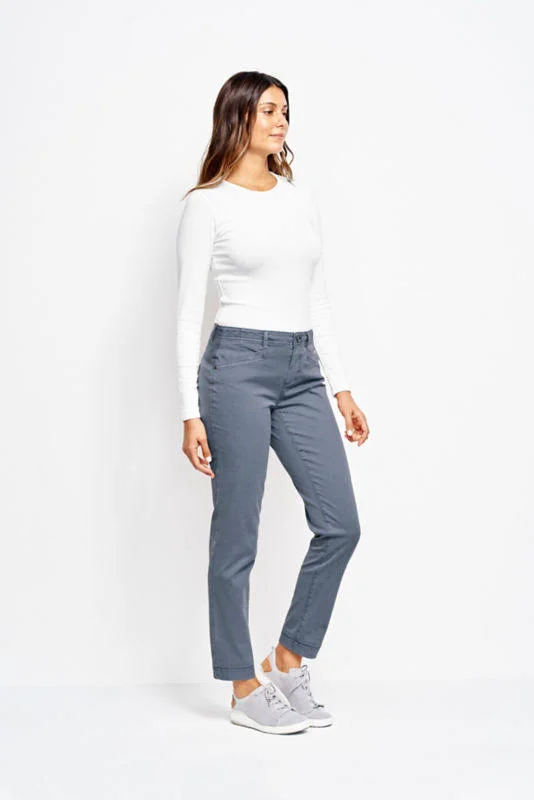 Everyday Girlfriend Ankle Chinos Pants for Women, Storm, Size 16, Orvis