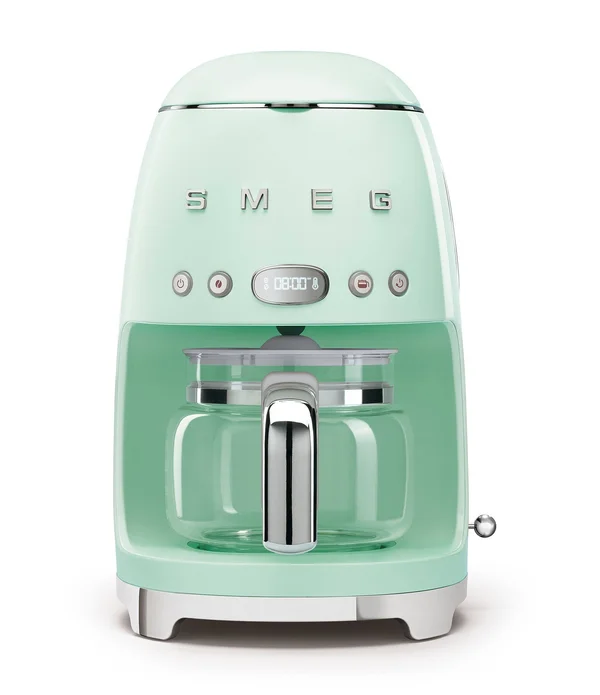 Smeg 50&s Retro Style Aesthetic Drip Coffee Machine - Pastel Green