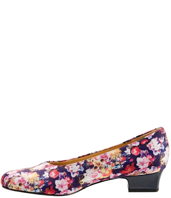 Trotters Doris Pumps - Women's, Wash Floral, Size: 9.5