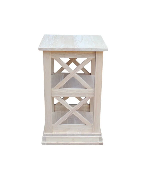 International Concepts Hampton Accent Table with Shelves