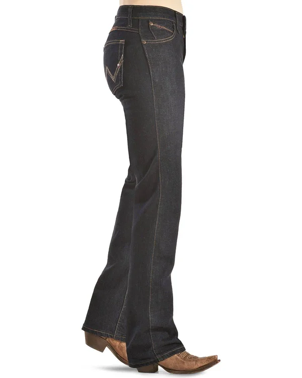 Wrangler Women's Dark Dynasty Ultimate Riding Q-Baby Jeans