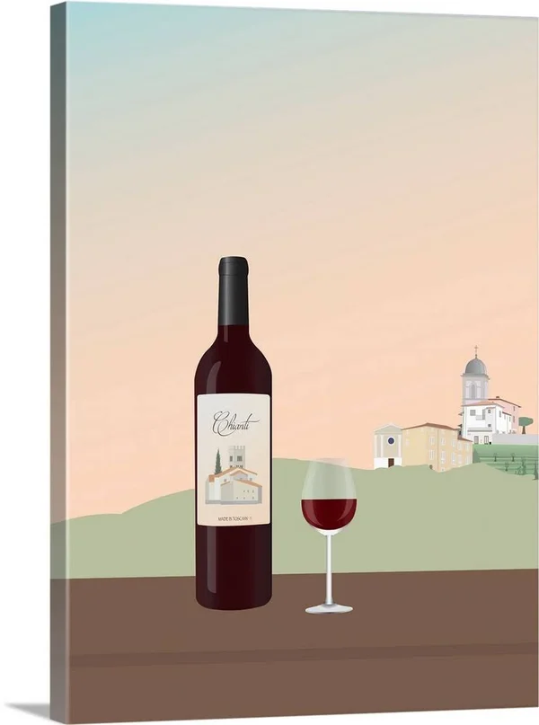Tuscan Wine I - Canvas Wall Art, 18x24, Great Big Canvas