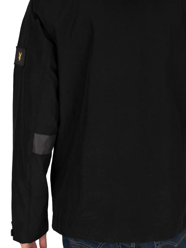 Lyle & Scott Mens&s Hooded Jacket - Jet Black, JK1425V-Z865, Size: M