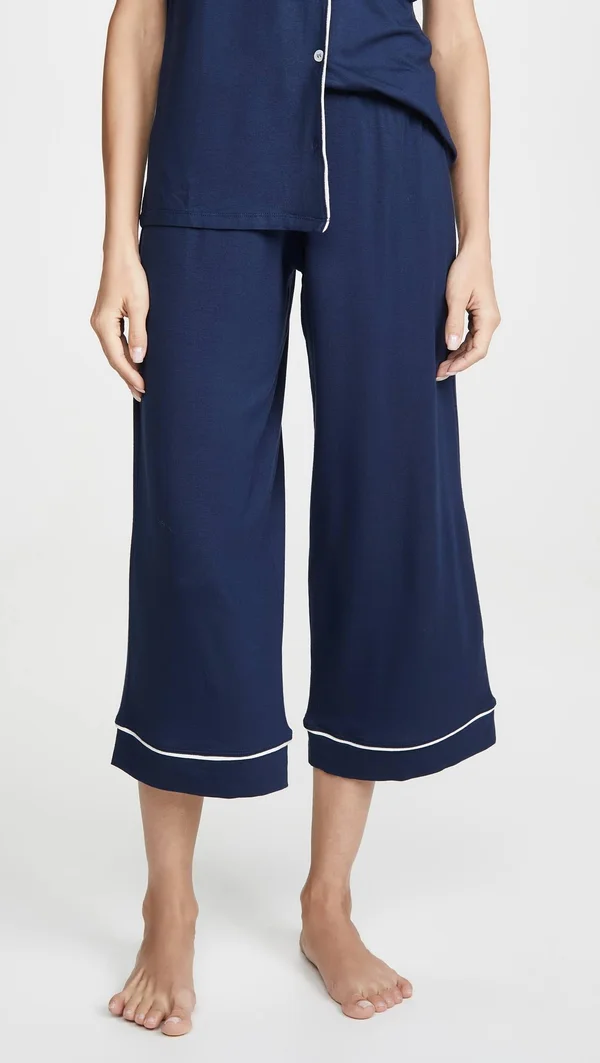 Eberjey Gisele Short Sleeve Crop PJ Set