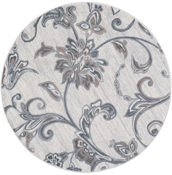 Tayse Madison MDN35 Garland Indoor Area Rug Cream