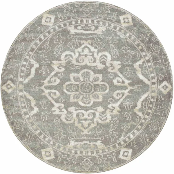 Radici USA Castle 3790 Grey 6&7x22 Round Area Rug