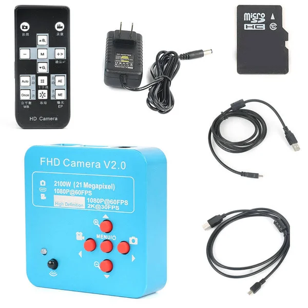 Banggood FHD 1080p 60fps 2K HDMI USB Digital Industry Video Microscope Camera Set System 180X 300x C Mount Lens for Phone PCB So