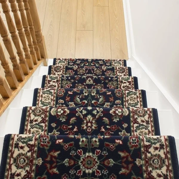 runrug USA Persian Blue Stair Carpet Runner Length: 35 foot - Width