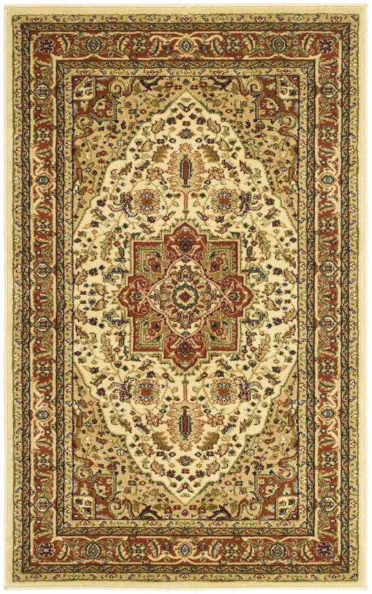 Safavieh Lyndhurst LNH330R 3&3x22 x 5&3x22 Ivory - Rust Area Rug